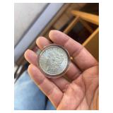 1887 Morgan silver dollar