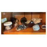 Agates, crystals, geodes, polished shells
