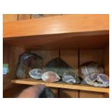Assortment of agates, rocks, gemstones, all polished