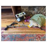 Massagers, grabbers, dumbbells and advertising yardsticks