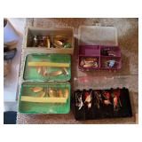 Lots of fishing lures - mostly spoons