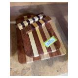 Two handmade cutting boards
