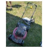 Toro push mower with bagger