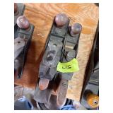 Two vintage wood planes one marked 407