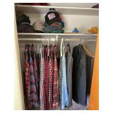 Men’s shirts and suits, Duluth Woolrich size large and hats