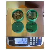 Two containers of sun stones from Oregon 3.15 ounce total weight  including containers