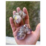 Two large quartz crystals