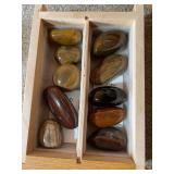 Drawer full of polished rocks