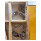 Large assortment of quartz crystals, including three large pieces