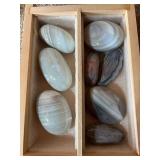 Drawer full of polished rocks