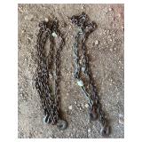 Two medium duty log chains