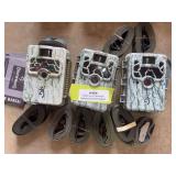 Three browning trail cameras