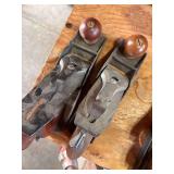 two vintage wood planes