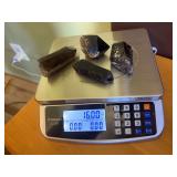 Four large smoky quartz 16 ounces total weight