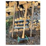 Assortment of wood chopping tools