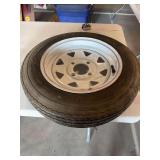 Tire 4.80-12 with rim