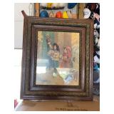 Vintage children’s print framed 26x30
