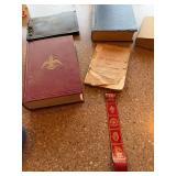 Old books, bible and photo album