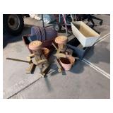 Yard art, planters