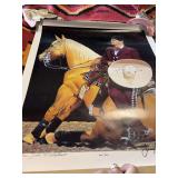 'Jerry Diaz' print, signed and numbered by John Shellhart (A Cheyenne Artist)