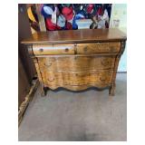 Antique Oak 4 drawer dresser 44x 20 1/2 x 34 with mirror