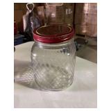 Vintage glass coffee jar