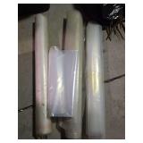 Three rolls of plastic