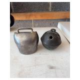 Two bell’s, one similar to a sleigh bell