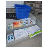 Nitendo Wii, Wii Fit, Games, Controllers in Tote