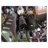Golf clubs, bag and hard case roller travel golf bag