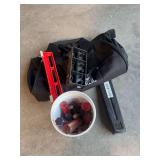 Tool bag, wedge, tools