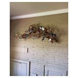 Metal wall art, 58” long by 18” wide