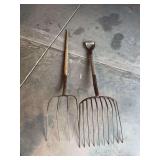 Two pitch forks