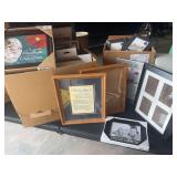 Assortment of photo frames-2 boxes