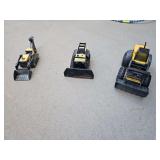 Vintage Steel TONKAs - Classic Front Loader, BullDozer,  T-6 Tracked Front End Loader with Backhoe