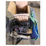 Gloves, Air Pump, Basket, Badminton Game in Bag