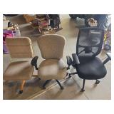 New Black Serta Office Chair, Two other chairs