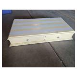 Wood Box with Drawers, 29 x 16 x 4h