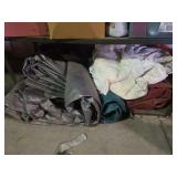 Large heavy tarps, believe gray one is off semi (large)