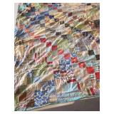 Vintage patchwork quilt top, 68x80