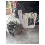 Solo smokeless wood burning Stove with Fire Pit Surround, plus sticks & tools 2 sets