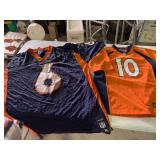 Two Bronco jerseys