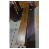 Primitive 70' wood bench handmade