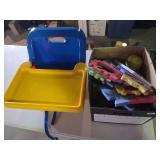 Booster seat, kids floor building pads