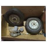 Two heavy wheels