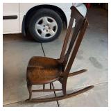 Oak small rocker