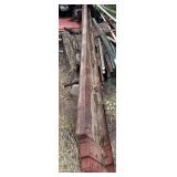 Metal pieces approximately 20’ long, a few short ones (buyer will have to pull out)