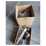 Plains Dairy bottle, Lighted light house, hangers
