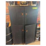 Wood shop cabinet and contents
