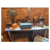 Small desk, music boxes, etc...NO FAN!